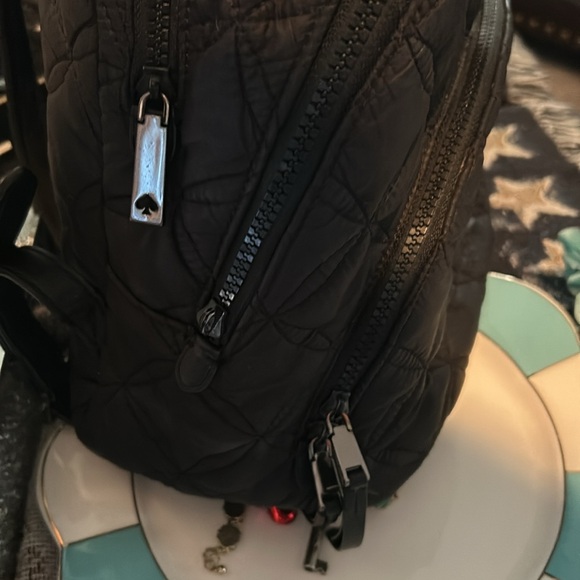 10/1 GIVEAWAY! 🍭STUFFED🍭Kate Spade ♠️ quilted puffer black backpack. - Picture 3 of 3